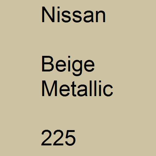 Nissan, Beige Metallic, 225.